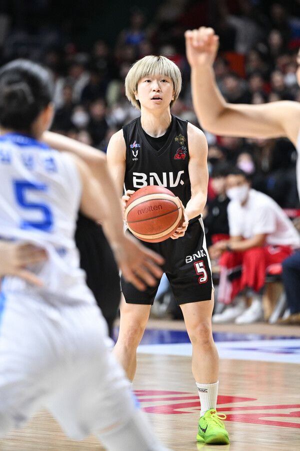 BNK 썸 가드 안혜지. 사진┃WKBL