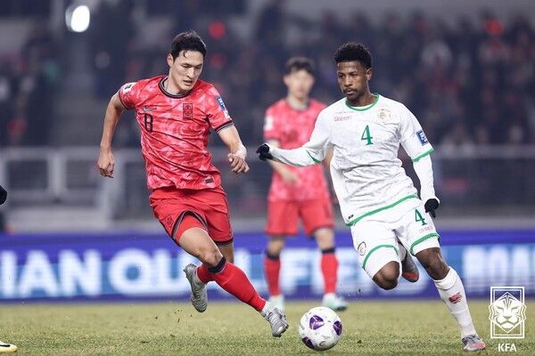 대한민국 대표팀 미드필더 박용우. 사진┃대한축구협회