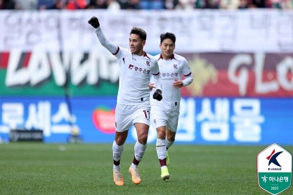 광주FC 헤이스. 사진┃한국프로축구연맹