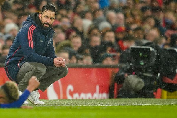 맨체스터 유나이티드 후벵 아모림 감독. 사진┃뉴시스/AP