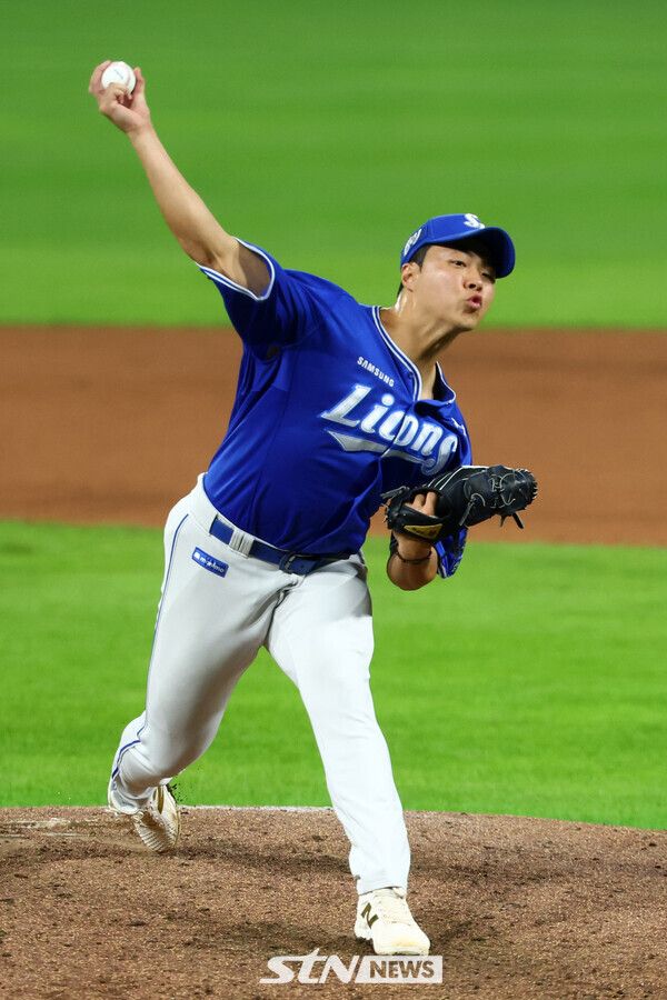 삼성 투수 김무신(개명전 김윤수). 사진┃뉴시스