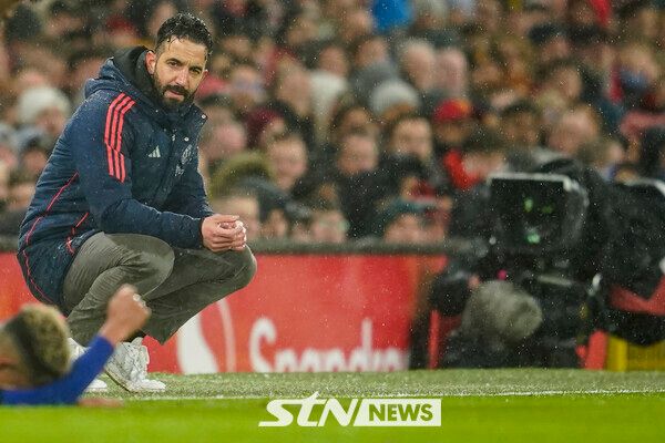 맨체스터 유나이티드 후벵 아모림 감독. 사진┃뉴시스/AP