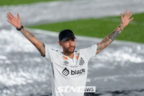 산투스의 네이마르. 사진┃뉴시스/AP