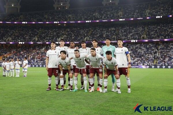 광주FC 선수단. 사진┃한국프로축구연맹