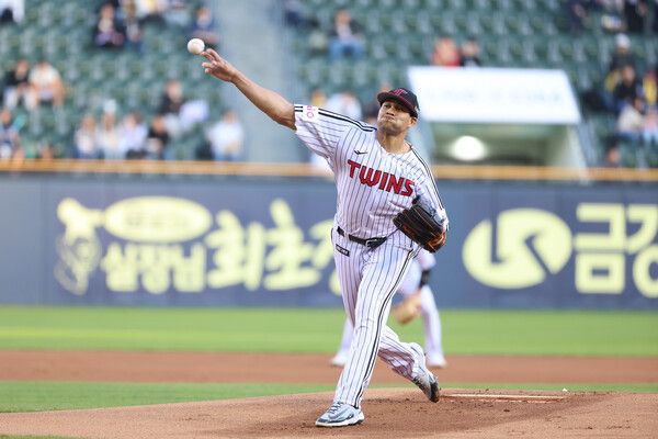 30일 한화전 선발이 예고된 LG 트윈스 투수 치리노스. 사진┃LG 트윈스