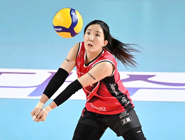 정관장 레드스파크스 리베로 노란. 사진┃KOVO