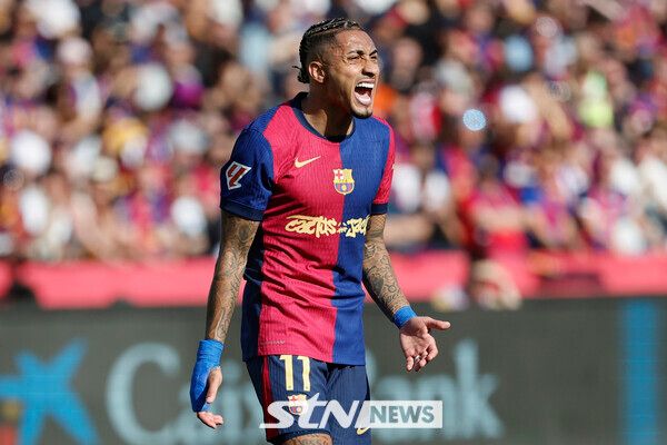 FC 바르셀로나 윙포워드 하피냐 지아스. 사진┃뉴시스/AP