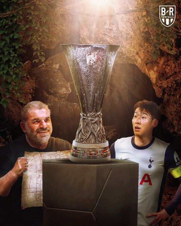 토트넘 홋스퍼 엔제 포스테코글루 감독과 손흥민. 사진┃블리처 리포트