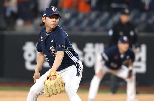두산 베어스 투수 박정수. 사진┃두산 베어스