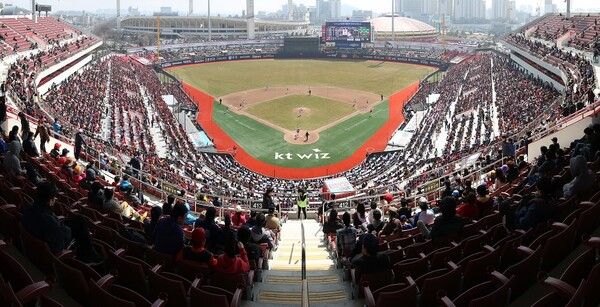 경기가 열릴 수원KT위즈파크. 사진┃KT위즈