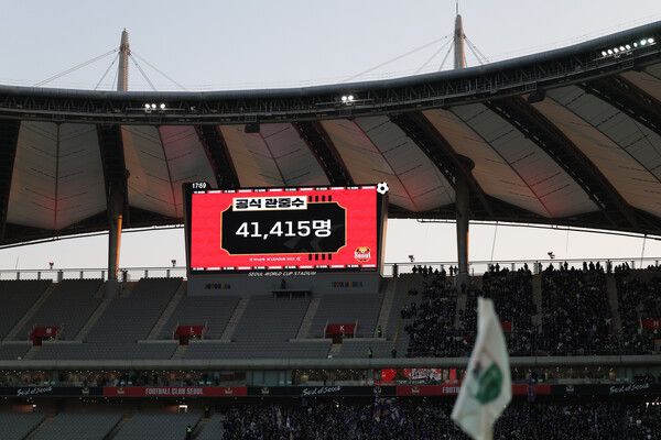 서울월드컵경기장 관중 기록. 사진┃한국프로축구연맹