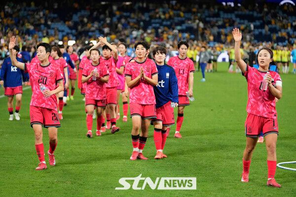 한국 여자 축구 대표팀. 사진┃뉴시스/AP