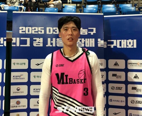 경기 후 인터뷰를 갖는 MI의 박재현. 잠실=사진┃이형주 기자