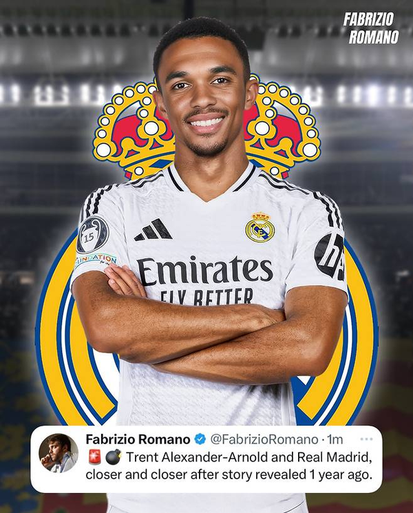 레알 마드리드와 연결된 리버풀 알렉산더 아놀드. 사진┃파브리시오 로마노