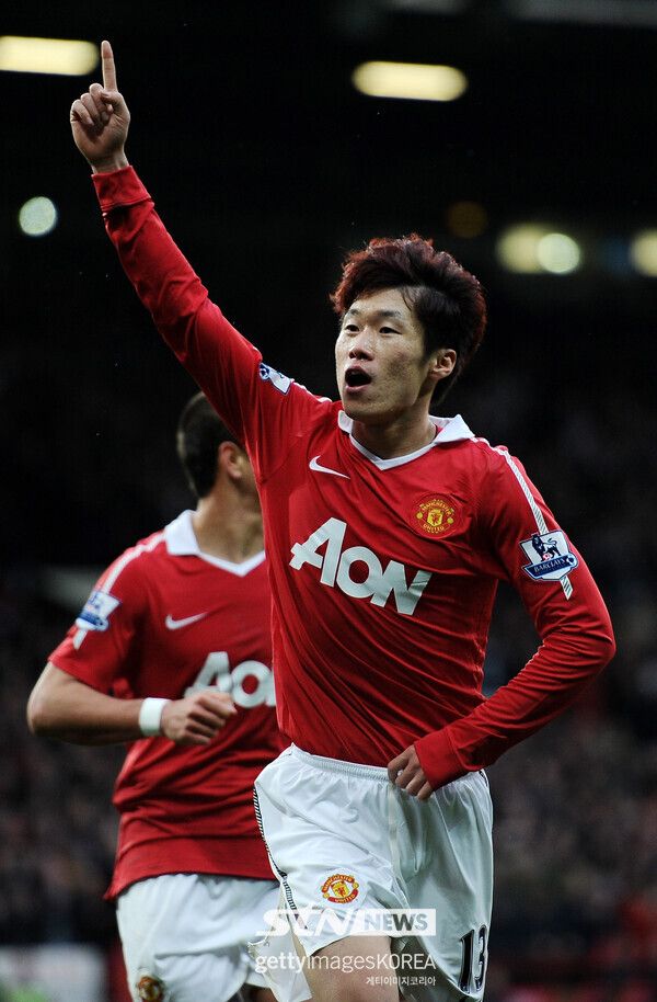 맨체스터 유나이티드 시절 박지성. 사진┃게티이미지코리아
