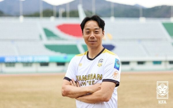 K5리그 양산 유나이티드 소속으로 경기장을 누볐던 염기훈. 사진┃KFA