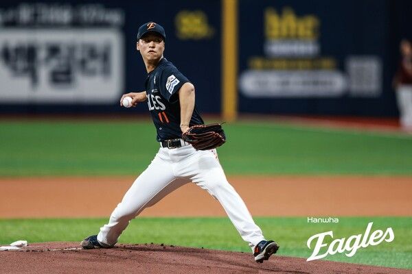 한화이글스 투수 엄상백. 사진┃한화이글스
