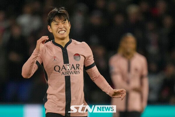 파리 생제르맹 FC 공격형 미드필더 이강인. 사진┃뉴시스/AP