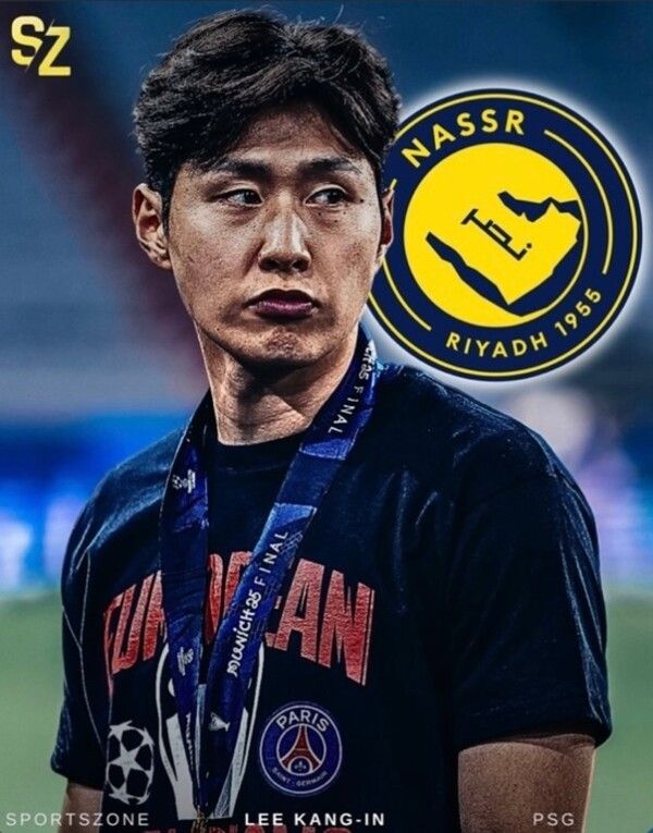 사우디아라비아 알 나스르와 연결된 파리 생제르맹 이강인. 사진┃sz_sportszone