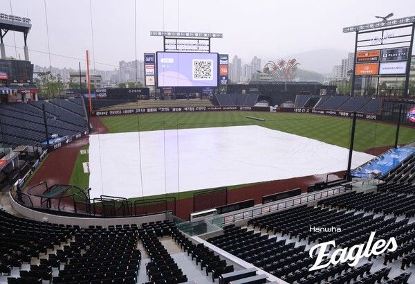 경기가 열릴 예정이었던 대전한화생명이글스파크. 사진┃한화이글스