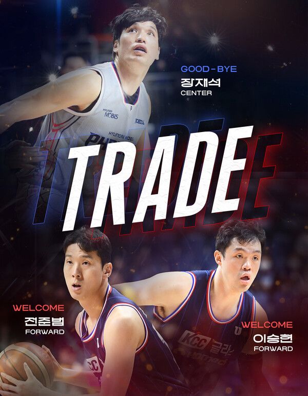 트레이드를 알린 현대모비스. 사진┃현대모비스