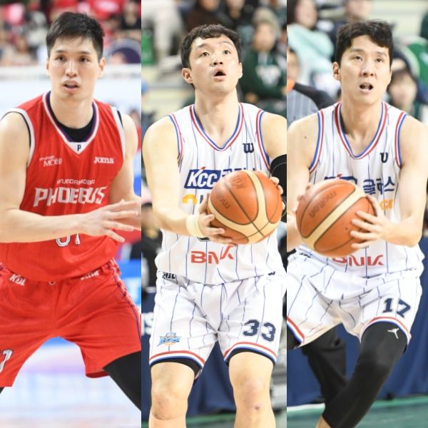 좌측부터 장재석, 이승현, 전준범. 사진┃KBL