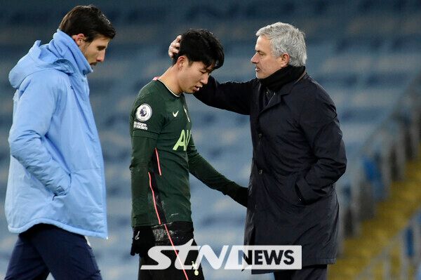 손흥민과 토트넘 홋스퍼에서 호흡을 맞췄던 조세 무리뉴 감독. 사진┃뉴시스/AP