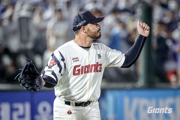 롯데 자이언츠 투수 알렉 감보아. 사진┃롯데 자이언츠