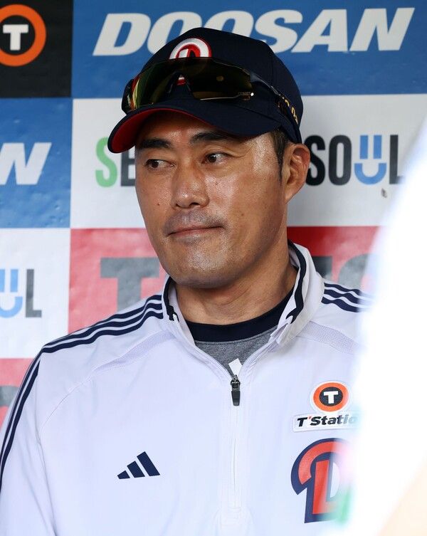 두산 베어스 조성환 감독 대행. 사진┃두산 베어스