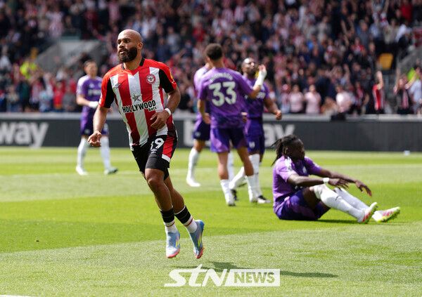 브렌트포드 FC 윙포워드 브라이언 음뵈모. 사진┃뉴시스/AP