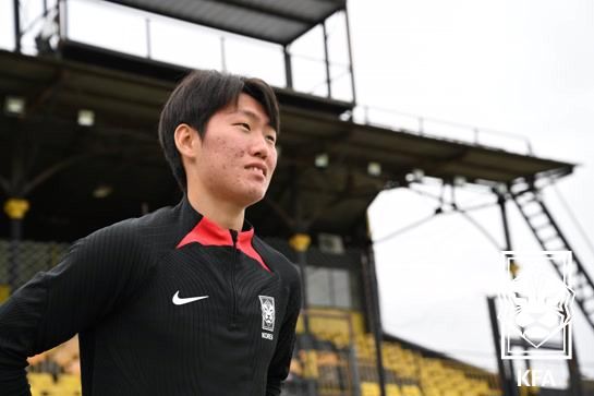 대한민국 대표팀 미드필더 강상윤. 사진┃대한축구협회