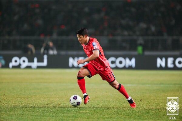 대한민국 대표팀 황희찬. 사진┃대한축구협회