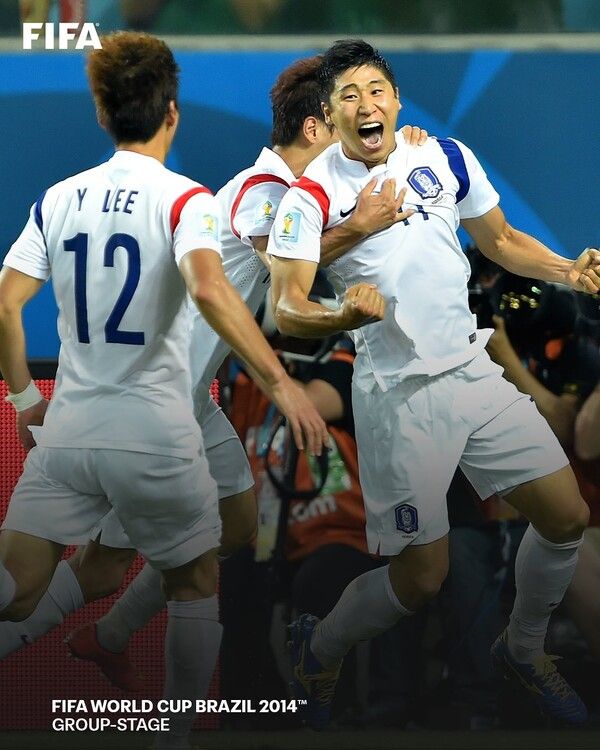 2014 브라질 월드컵에서 러시아를 상대로 득점포를 가동한 이근호. 사진┃국제축구연맹(FIFA)