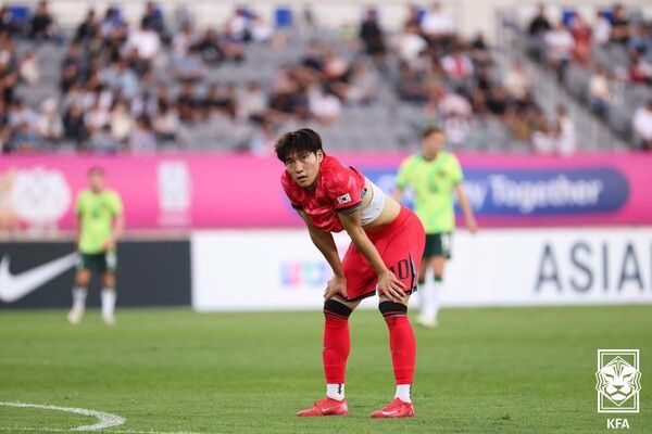 대한민국 대표팀 배준호. 사진┃대한축구협회