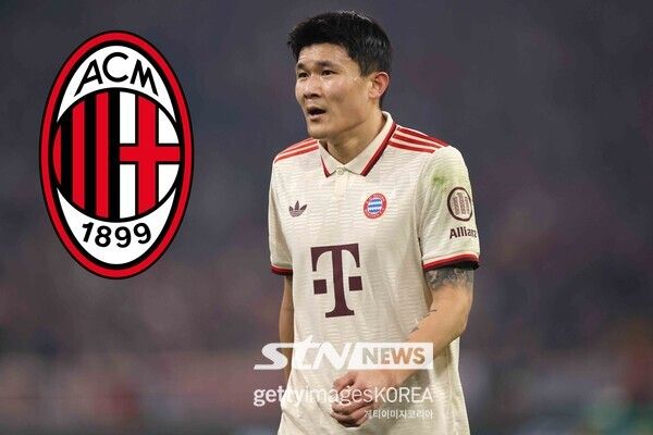 AC 밀란과 연결된 바이에른 뮌헨의 김민재. 사진┃게티이미지코리아