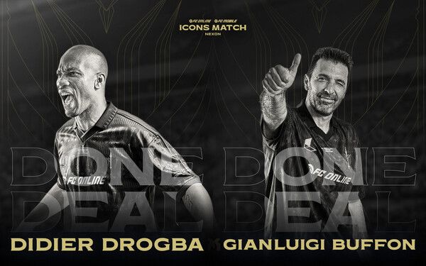 디디에 드록바와 잔루이지 부폰이 넥슨 2025 아이콘 매치에 출격한다. /사진=넥슨