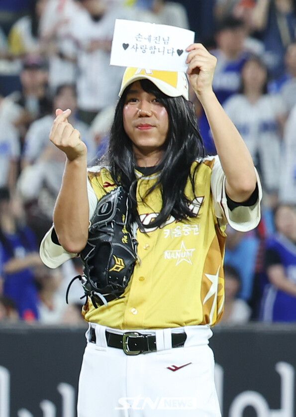 12일 대전 중구 대전한화생명볼파크에서 열린 2025 KBO리그 올스타전 드림 올스타와 나눔 올스타의 경기. 6회초 나눔 하영민(키움)이 등판하고 있다. /사진=뉴시스