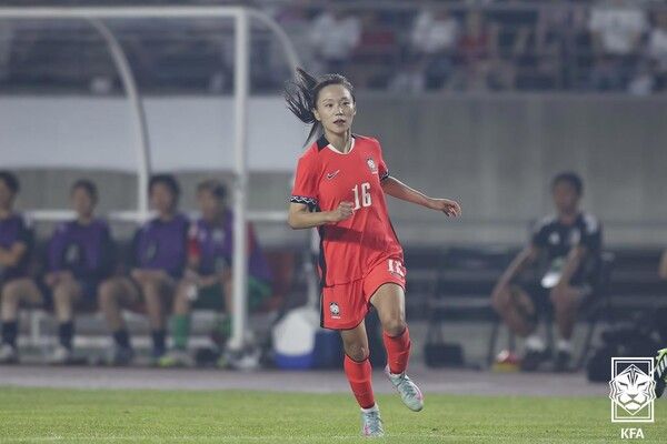 대한민국 대표팀 장슬기. /사진=대한축구협회