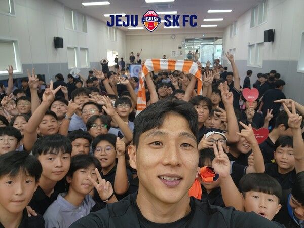 오현중학교 스쿨어택 당시의 남태희. /사진=제주SK