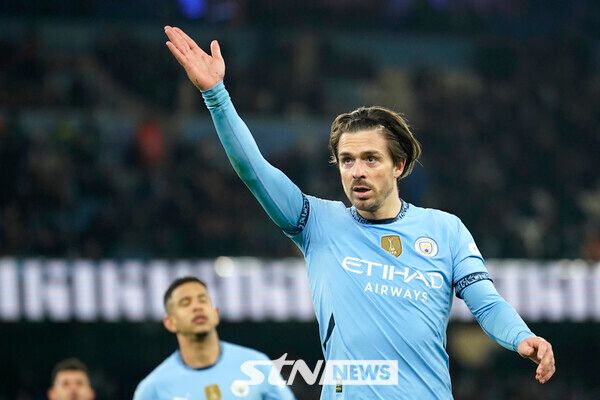 맨체스터 시티 공격형 미드필더 잭 그릴리시. /사진=뉴시스(AP)