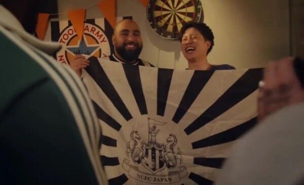 뉴캐슬 유나이티드는 2025/26시즌 서드 유니폼을 소개하는 과정에서 욱일기를 연상시켰다며 지적을 받았다. 사진┃뉴캐슬 유나이티드