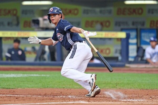 두산 베어스 내야수 오명진. /사진=두산 베어스