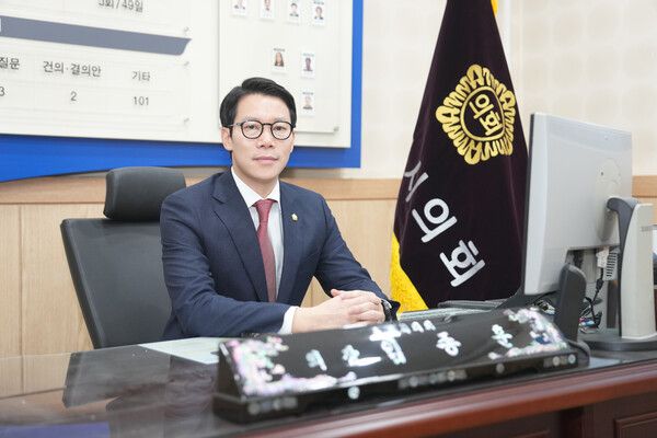 포천시의회 임종훈&nbsp; 의장. /사진=김우주 기자