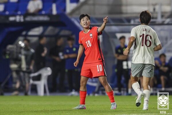 대한민국 여자 대표팀 지소연. /사진=대한축구협회