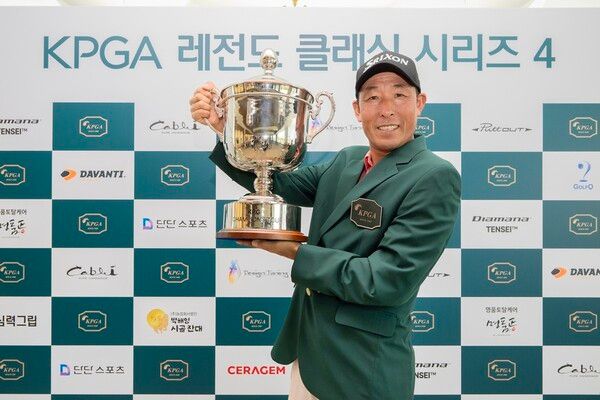 14일 전북 고창 소재 고창CC 비치 블루 코스(파72)에서 열린 'KPGA 레전드 클래식 4(총상금 1억 5천만 원)' 우승자 현필식. /사진=KPGA