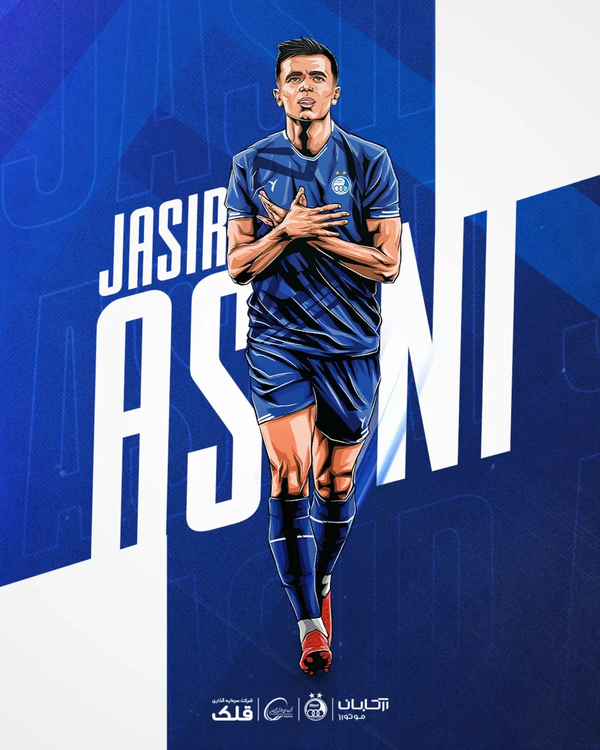 이란의 에스테그랄이 광주FC 아사니 영입을 공식 발표했다. /사진=에스테그랄