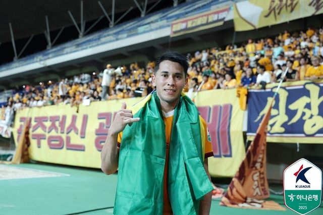 광주FC 공격수 헤이스. /사진=한국프로축구연맹