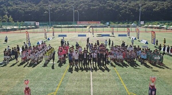 지난달&nbsp;21일부터 27일까지 7일간 대전 중구 안영생활체육시설단지 내 축구장에서 열린 ‘2025 일류 경제도시 대전! 대전 유소년 축구 페스티벌’ 모습. /사진=대전시축구협회