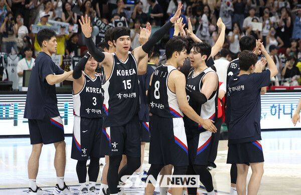 남자 농구 대표팀. /사진=뉴시스