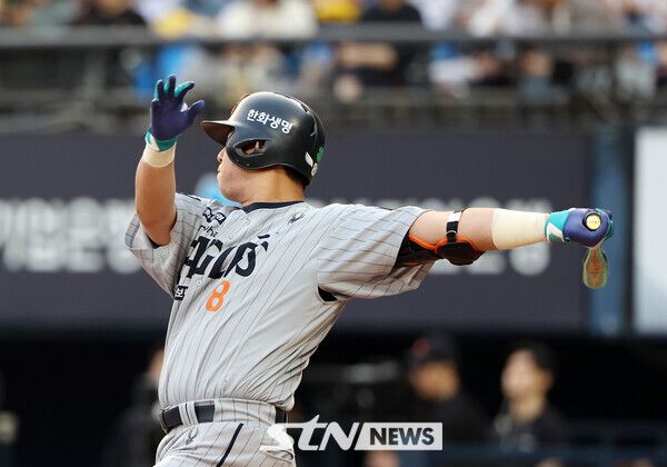 컨디션이 나쁠 때조차 4번으로 고정된 노시환. /사진=뉴시스